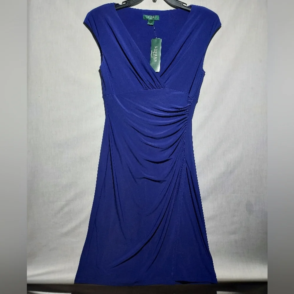NWT Lauren Ralph Lauren Essentials Cannes Body Contour Sleeveless Dress Size 6